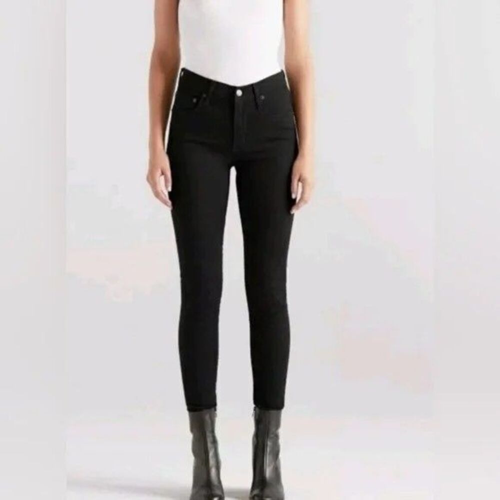 Edwin NWT Free People‎ Skinny Pixie 9" Mid Rise Jeans Black Size31